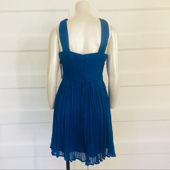 NWT B.B. Dakota pleated crinkle crisscross dress 6 - Picture 6 of 7